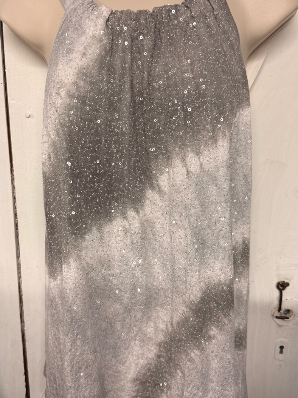Silver Sequin Ombre tank top.